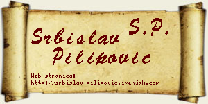 Srbislav Pilipović vizit kartica